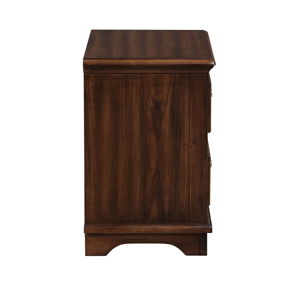 Franklin 4Pcs Pack Full Bed Set, Brushed Walnut