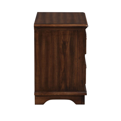 Franklin 4Pcs Pack Full Bed Set, Brushed Walnut