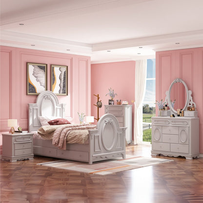 Flora Nightstand, Gray