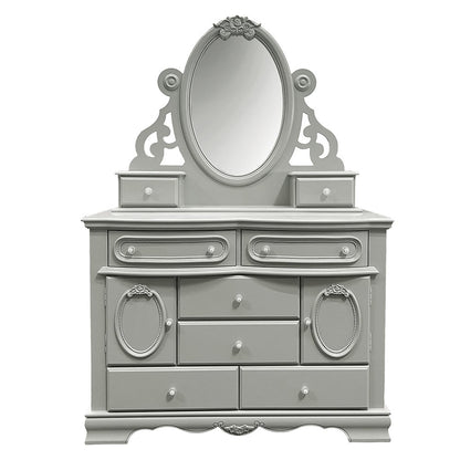 Flora Jewelry Mirror, Gray
