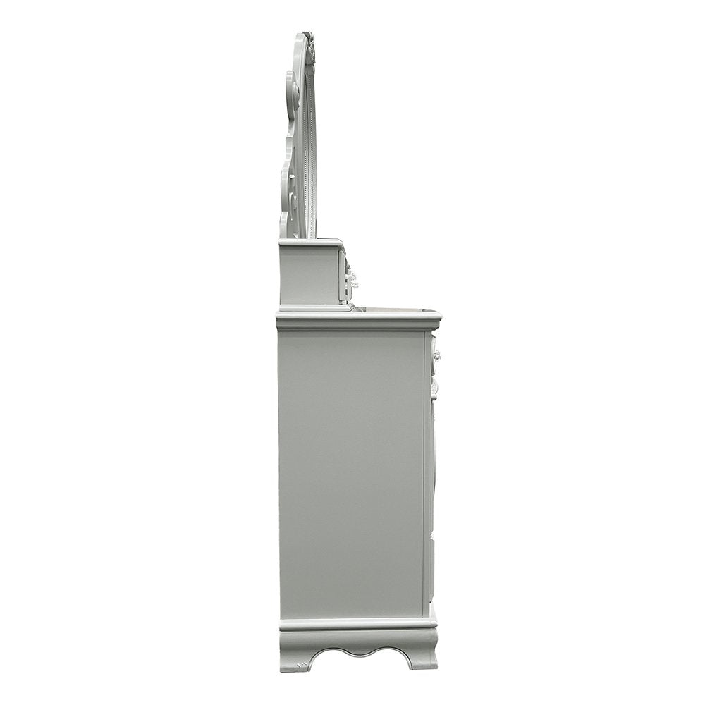 Flora Jewelry Mirror, Gray