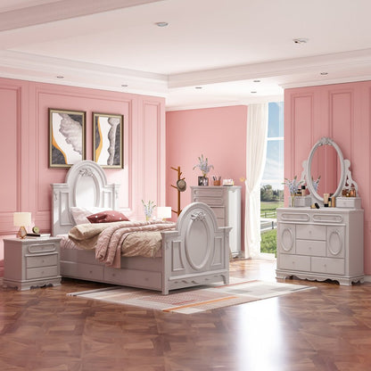 Flora Trundle (Twin)-Optional, Gray