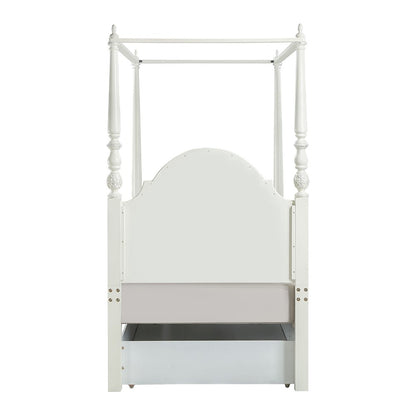 Dorothy Twin Bed (Wooden Poster), Ivory