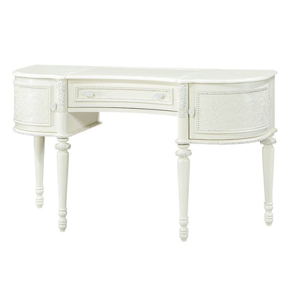 Dorothy Vanity Desk w/Mirror, Ivory
