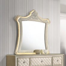 Lucienne Mirror w/LED, Beige Velvet