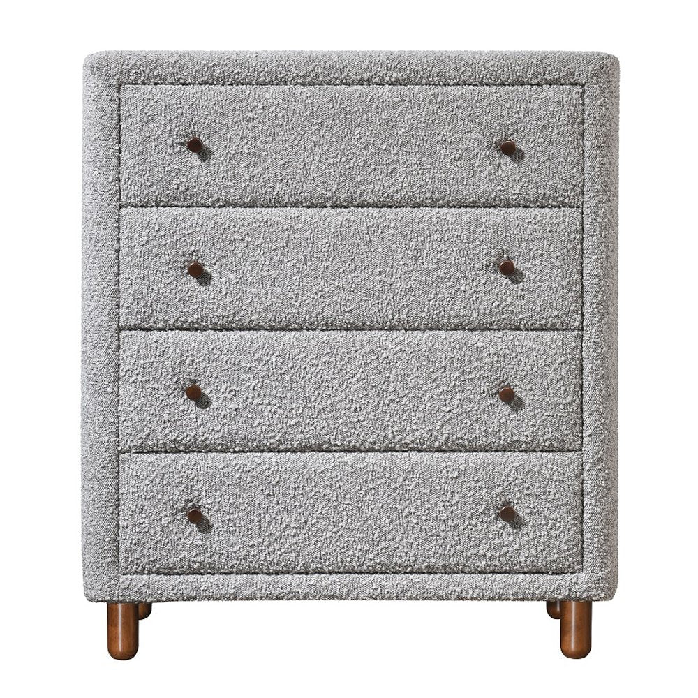 Cleo Chest, Gray Boucle