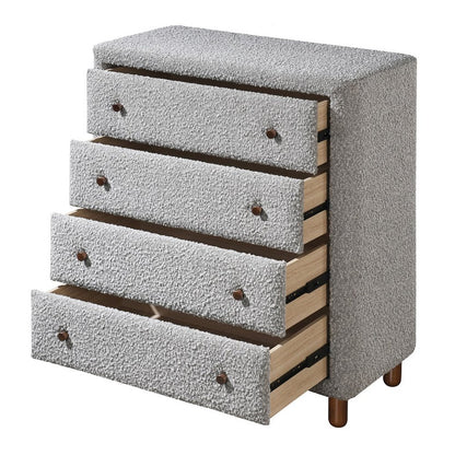 Cleo Chest, Gray Boucle