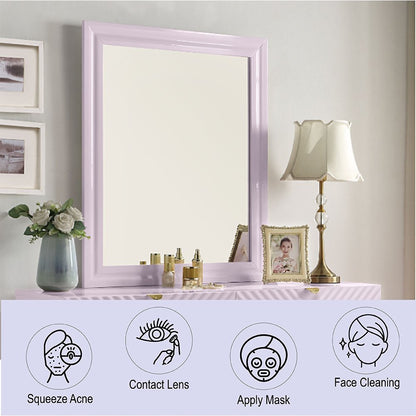 Gaines Mirror, Pink High Gloss