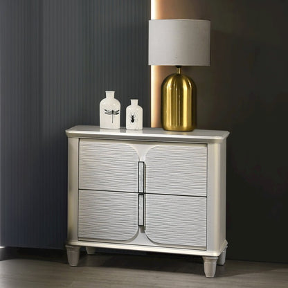 Laveda Nightstand, Pearl White