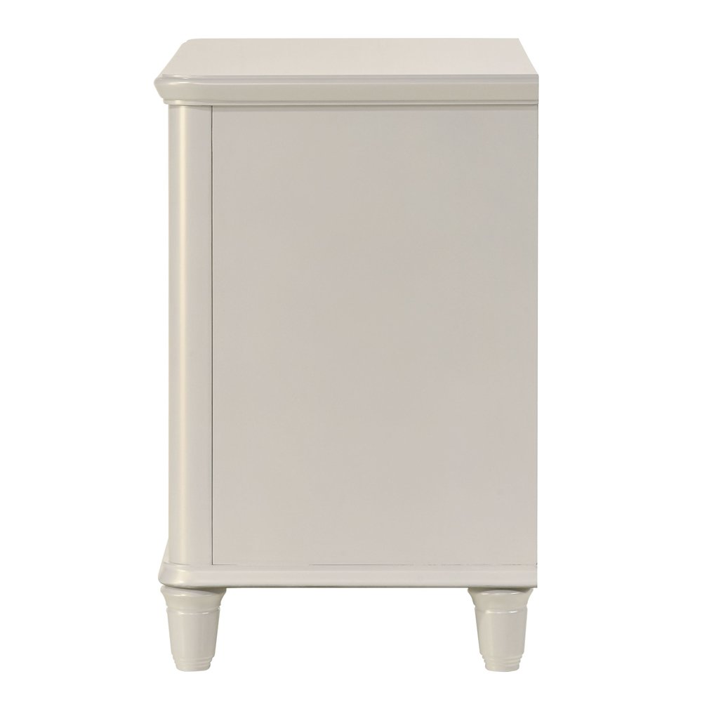 Laveda Nightstand, Pearl White