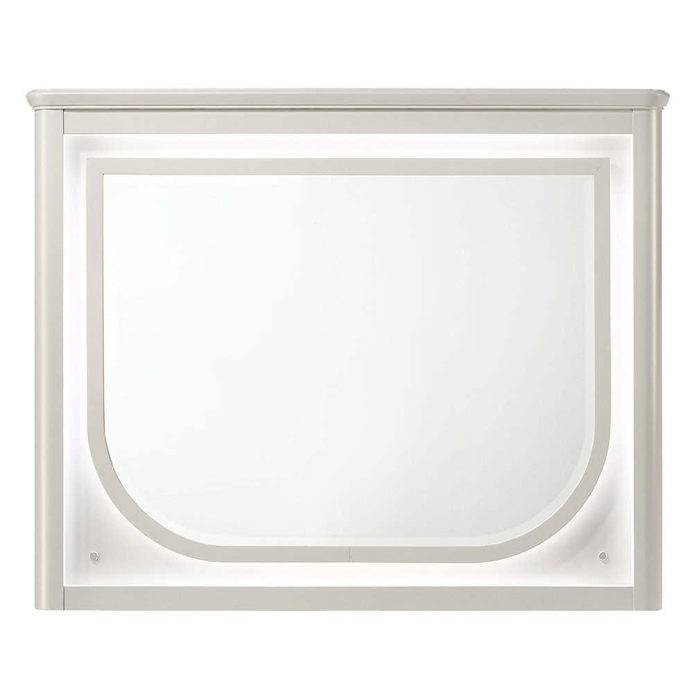 Laveda Mirror w/LED, Pearl White