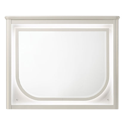 Laveda Mirror w/LED, Pearl White