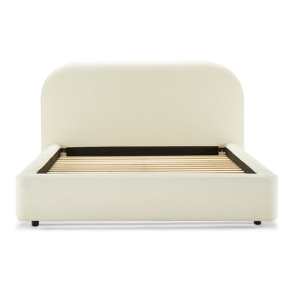 Arden Full Bed, Beige Chenille