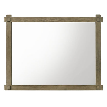 Colton Mirror, Antique White Oak