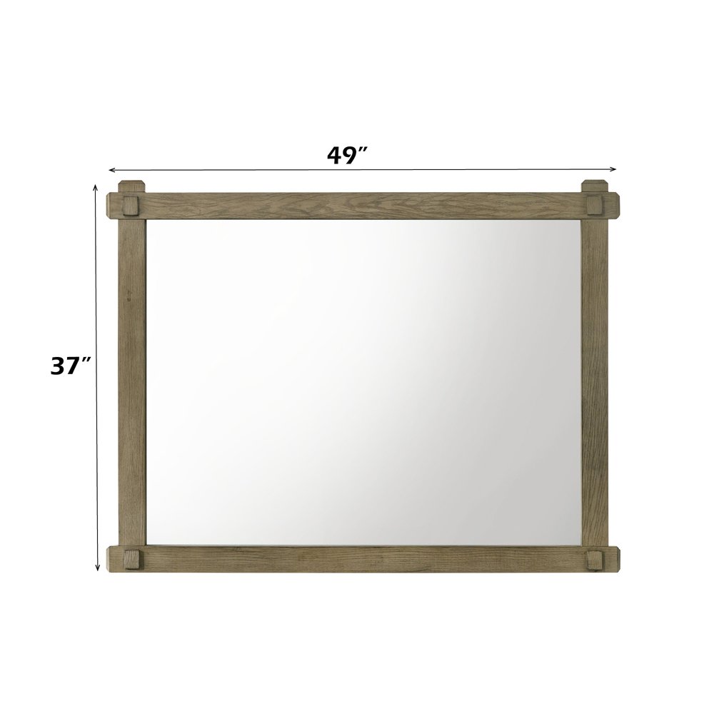 Colton Mirror, Antique White Oak