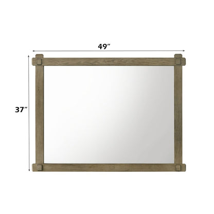 Colton Mirror, Antique White Oak