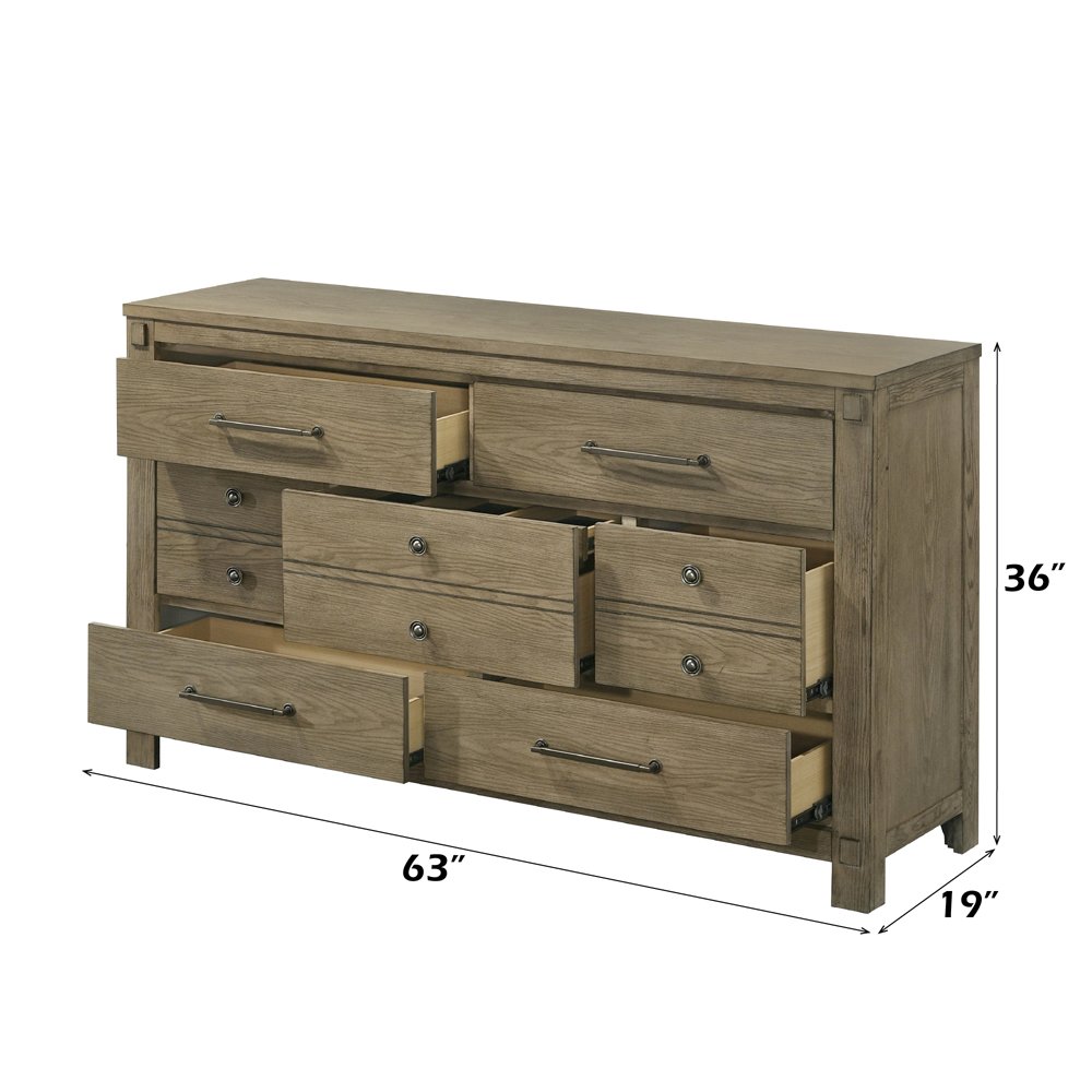 Colton Dresser, Antique White Oak