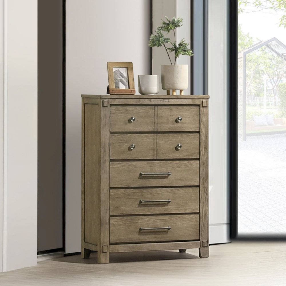 Colton Chest, Antique White Oak
