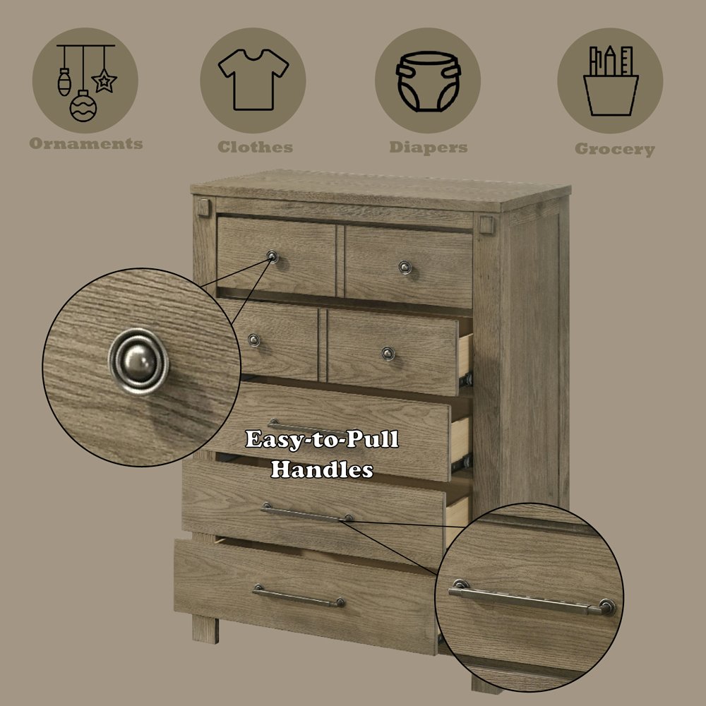 Colton Chest, Antique White Oak
