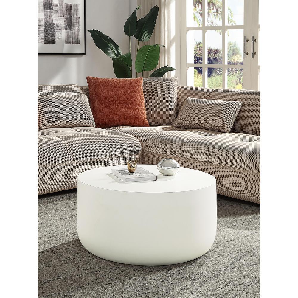 Dustan Coffee Table, Natural White