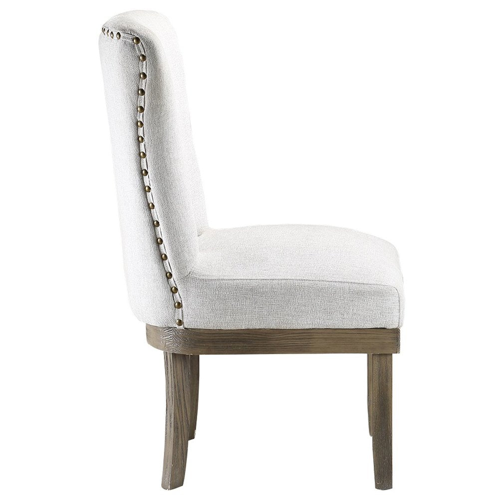 Landon Side Chair (Set-2), Gray Linen