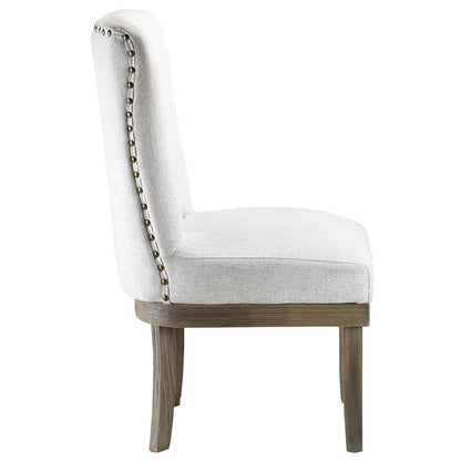 Landon Side Chair (Set-2), Gray Linen
