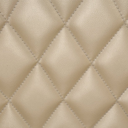 Sorina Arm Chair, Leatherette & Antique Gold