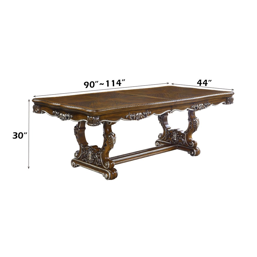 Latisha Dining Table, Antique Oak