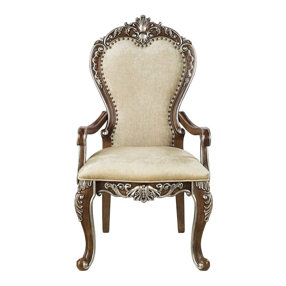 Latisha Arm Chair (Set-2), Antique Oak