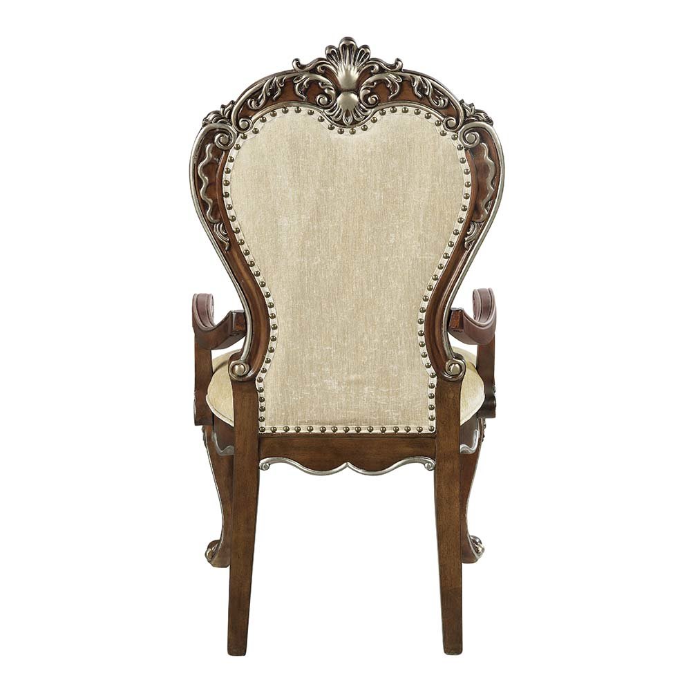 Latisha Arm Chair (Set-2), Antique Oak
