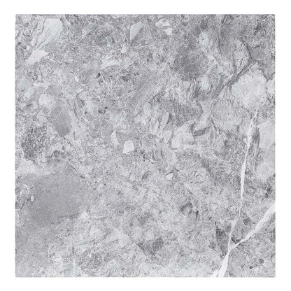 Hussein Counter Height Table, Natural Marble & Black