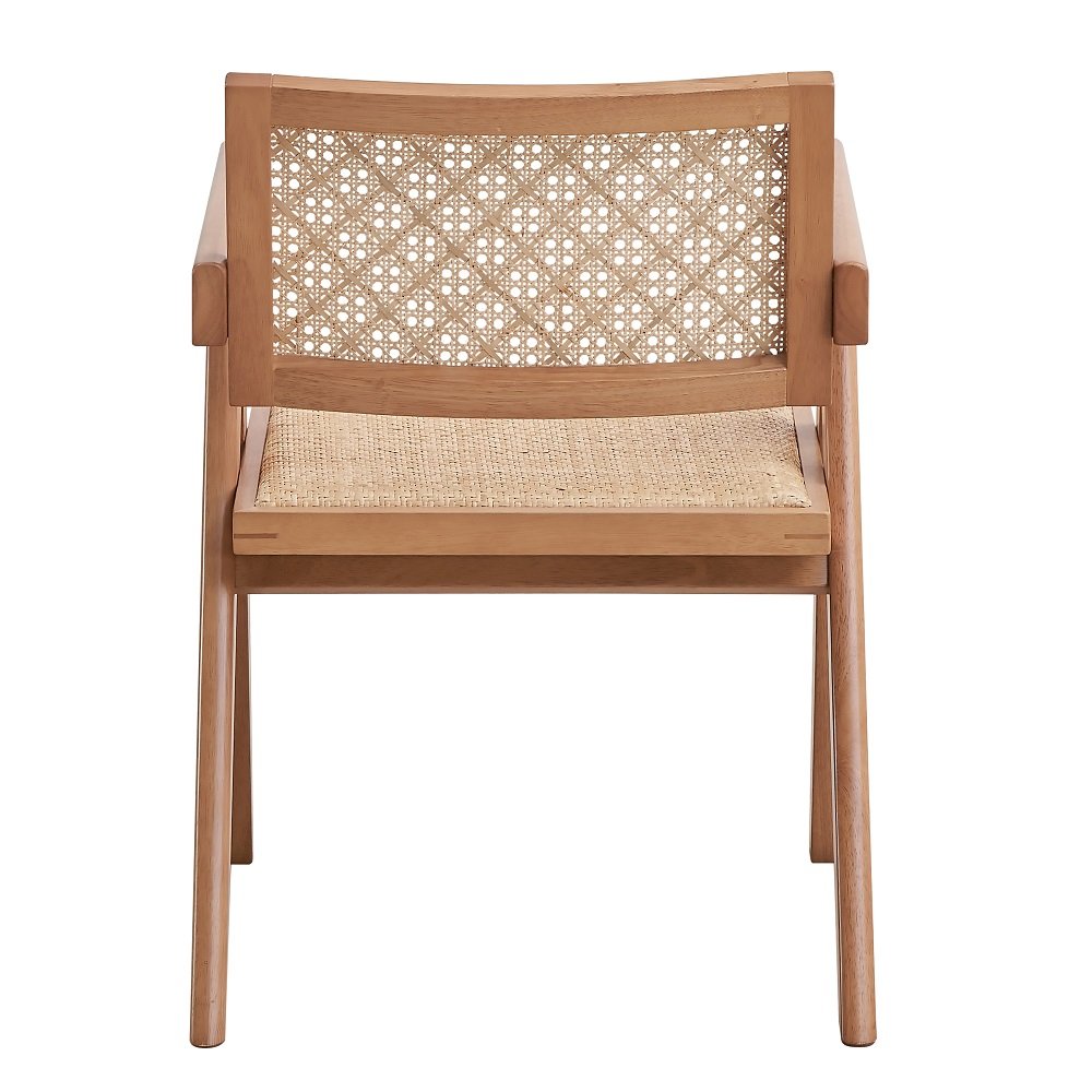 Velentina Arm Chair (Set-2), Rattan & Natural