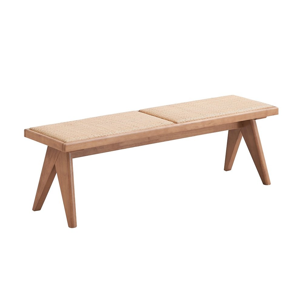 Velentina Bench, Rattan & Natural