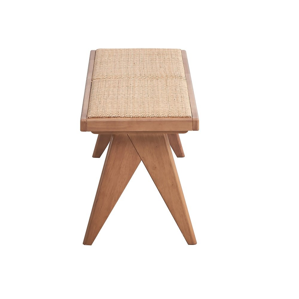 Velentina Bench, Rattan & Natural