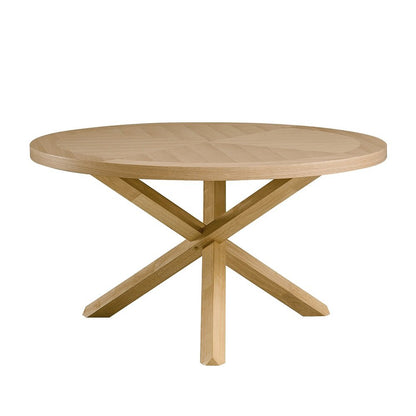 Kasem Round Dining Table, Oak
