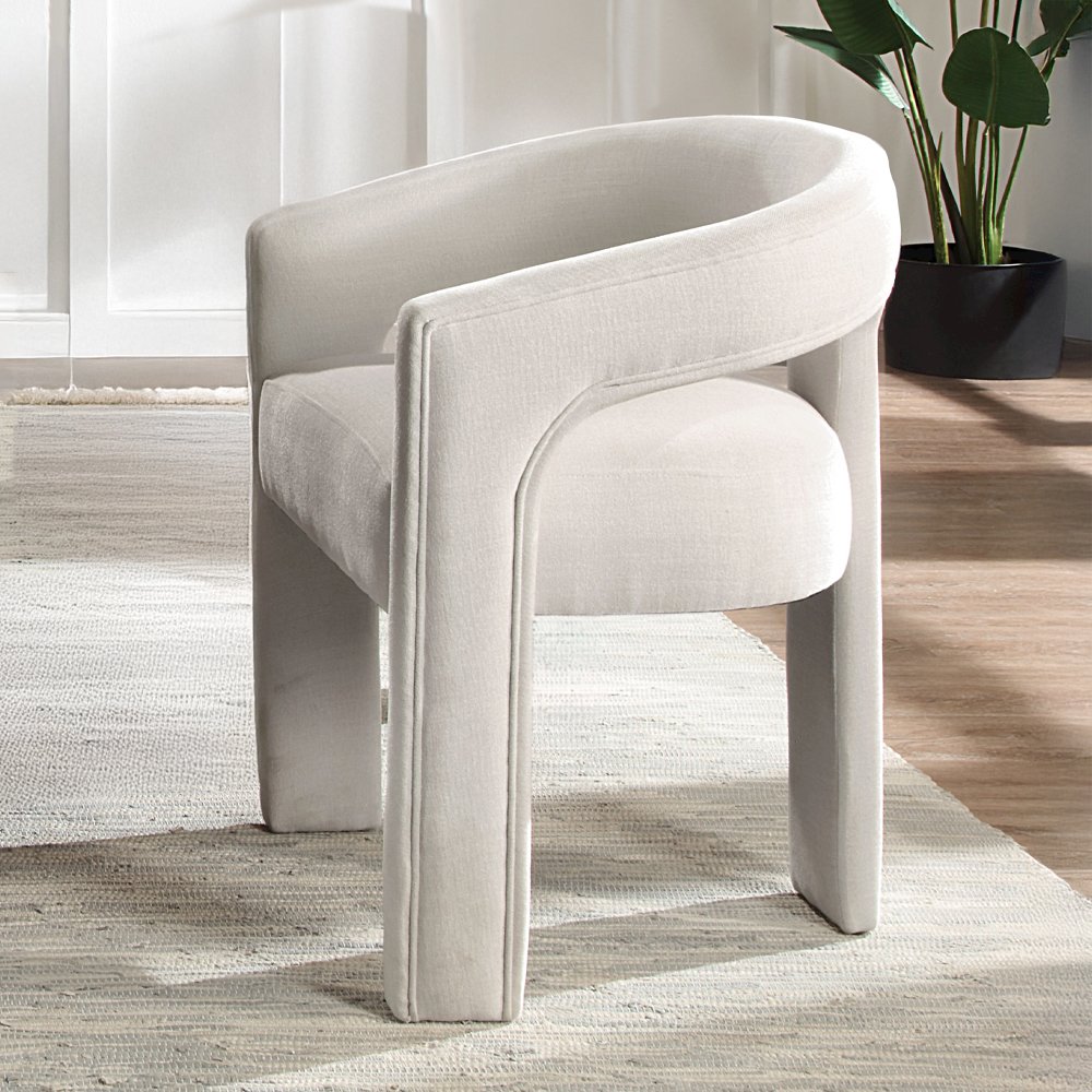 Gamarya Arm Chair (Set-2), Beige Linen