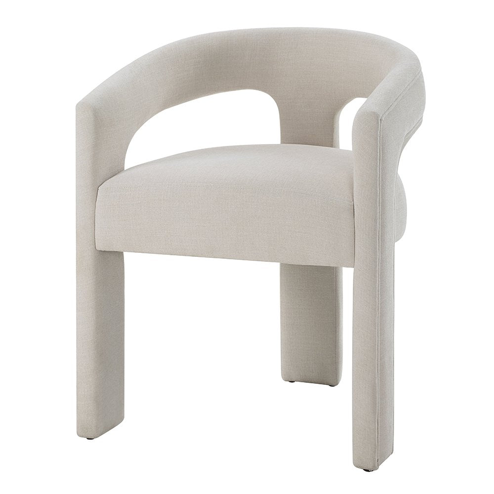 Gamarya Arm Chair (Set-2), Beige Linen