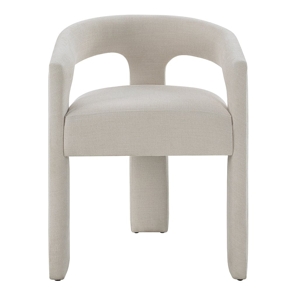 Gamarya Arm Chair (Set-2), Beige Linen