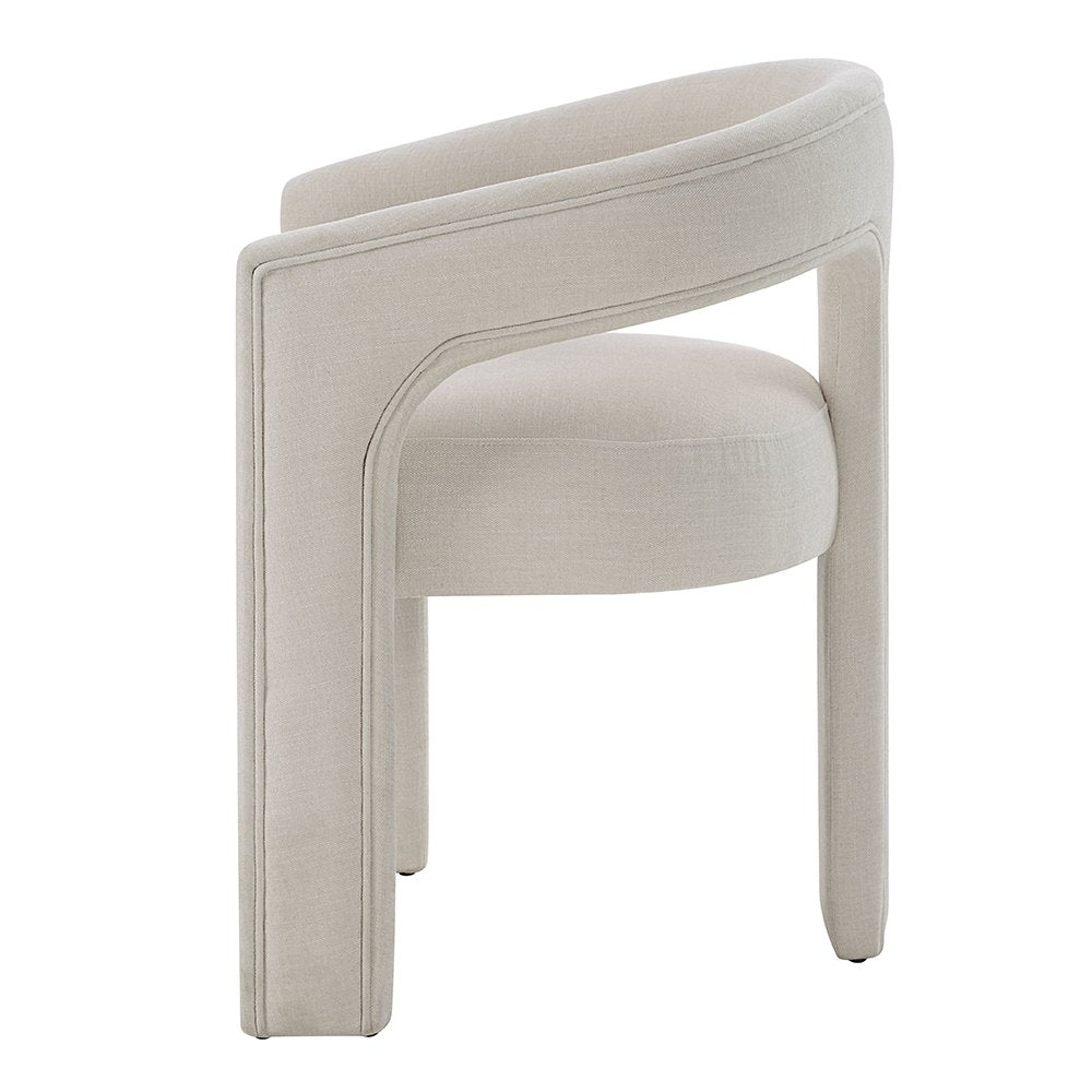 Gamarya Arm Chair (Set-2), Beige Linen
