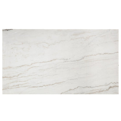 Edwyn Dining Table w/Natrual Marble Top, White Natural Marble Top & Espresso