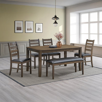 Damica Dining Table, Walnut