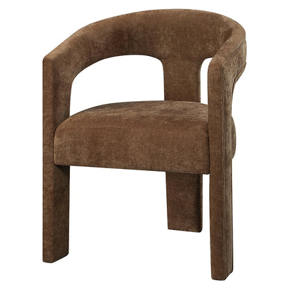 Leonardo Arm Chair (Set-2), Brown Linen