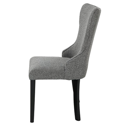 Marioly Side Chair (Set-2), Gray Boucle