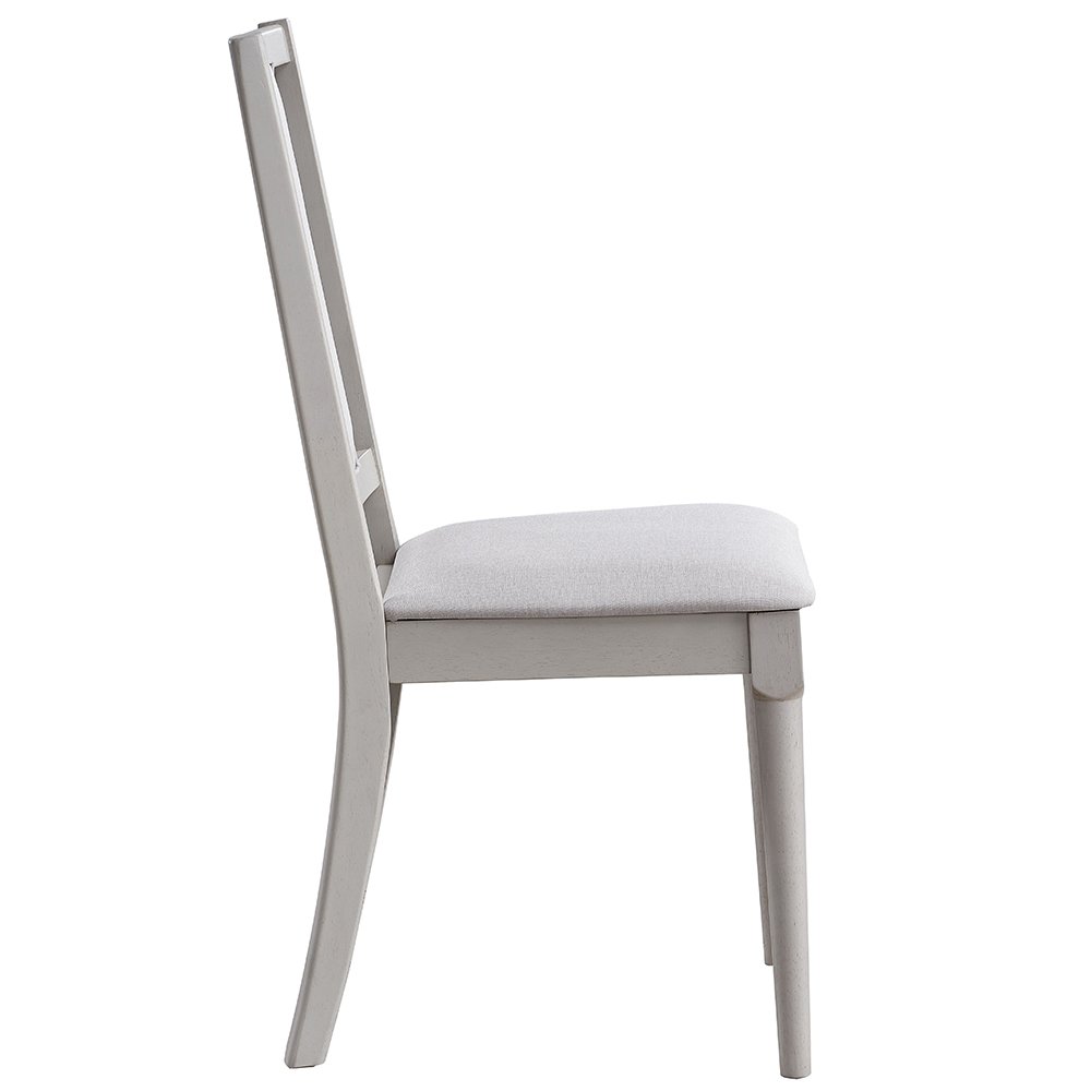 Marta Side Chair (Set-2), Beige Linen & Natural