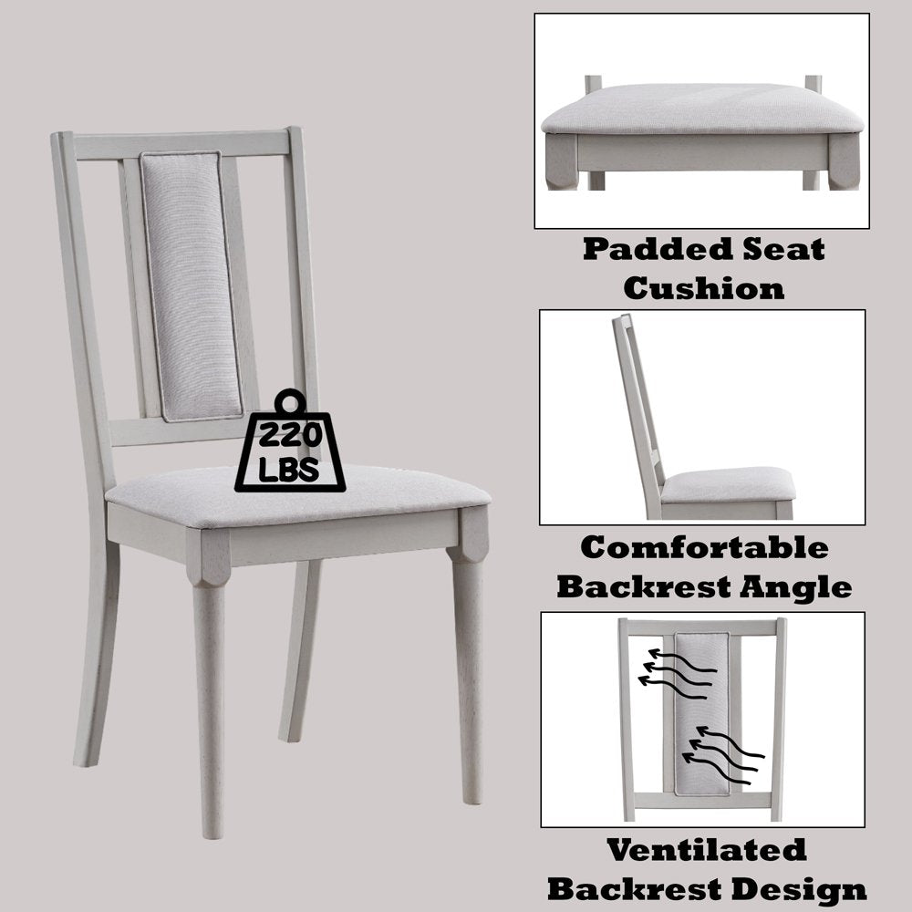 Marta Side Chair (Set-2), Beige Linen & Natural