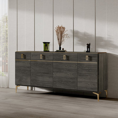 Venezia Server, Gray Oak High Gloss