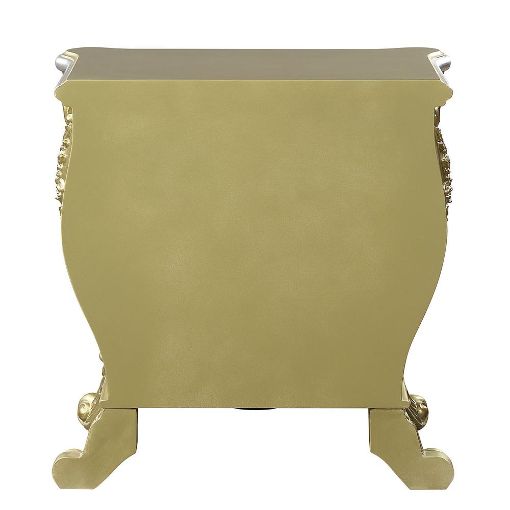 Cabriole Nightstand, Gold