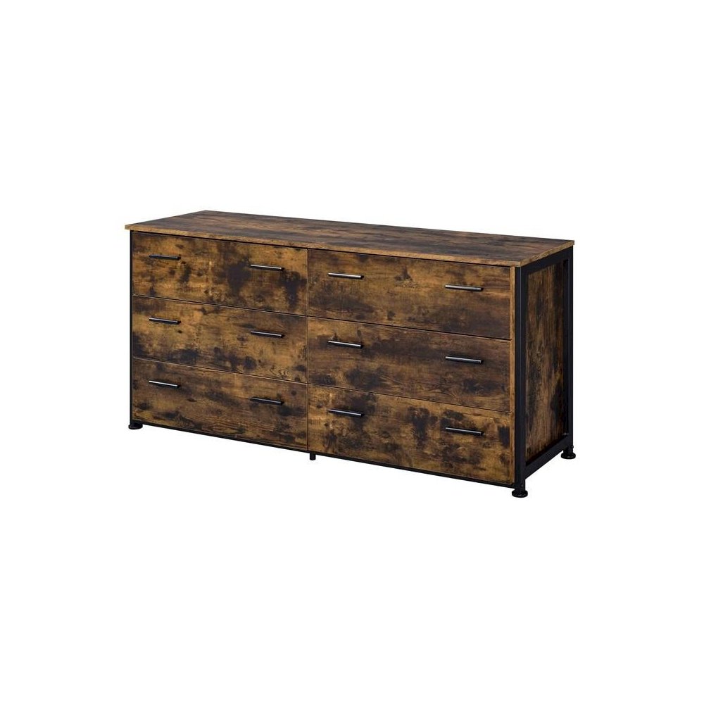Juvanth Dresser, Rustic Oak & Black