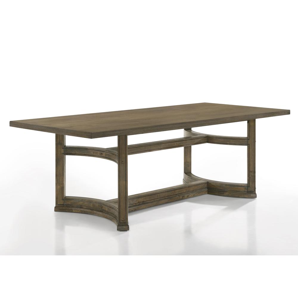Parfield Dining Table, Weathered Oak