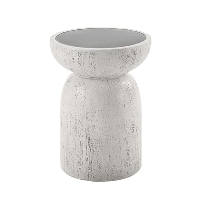 Dylana Accent Table, Natural Gray